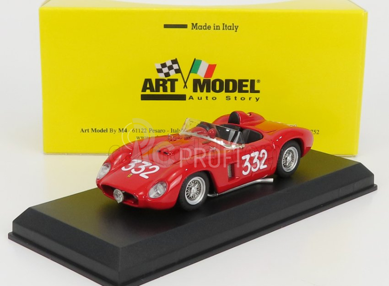 Art-model Ferrari 500tr Spider Ch.0640 N 332 Giro Di Sicilia 1957 C.rivolo 1:43 Red