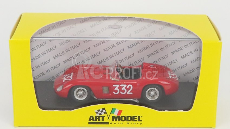 Art-model Ferrari 500tr Spider Ch.0640 N 332 Giro Di Sicilia 1957 C.rivolo 1:43 Red
