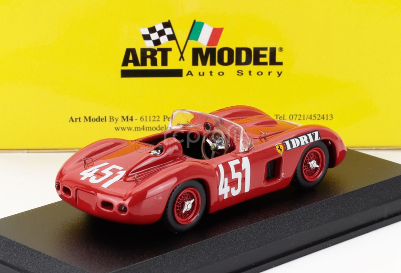 Art-model Ferrari 500tr Spider N 451 Winner Class Mille Miglia 1957 Gino Munaron 1:43 Red
