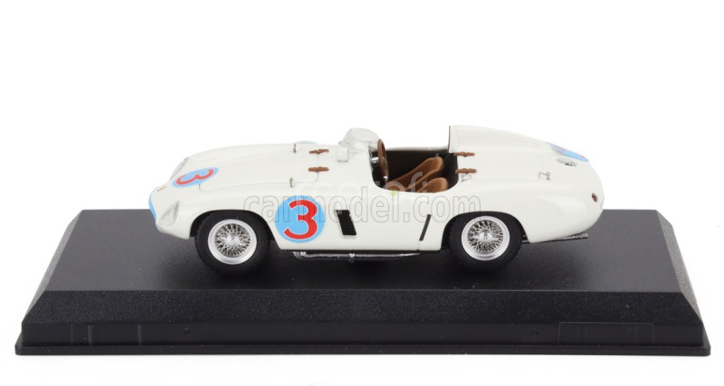 Art-model Ferrari 750 Monza Spider S/n.0498 N 3 Winner Road America Elkhart Lake 1955 Phil Hill 1:43 Bílá