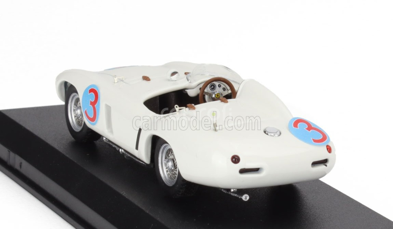 Art-model Ferrari 750 Monza Spider S/n.0498 N 3 Winner Road America Elkhart Lake 1955 Phil Hill 1:43 Bílá
