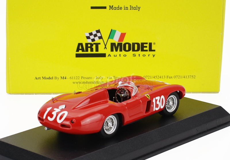 Art-model Ferrari 750 Monza Spider S/n.0578 N 130 Winner Circuito Del Mugello 1955 Umberto Maglioli 1:43 Red