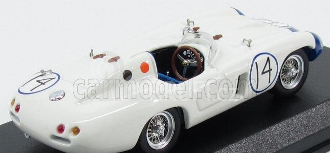 Art-model Ferrari 857 S Spider N 14 Cuba 1957 P.hill 1:43 Bílá Modrá