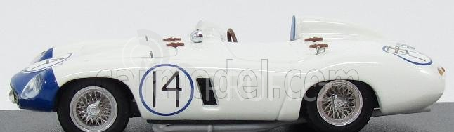 Art-model Ferrari 857 S Spider N 14 Cuba 1957 P.hill 1:43 Bílá Modrá