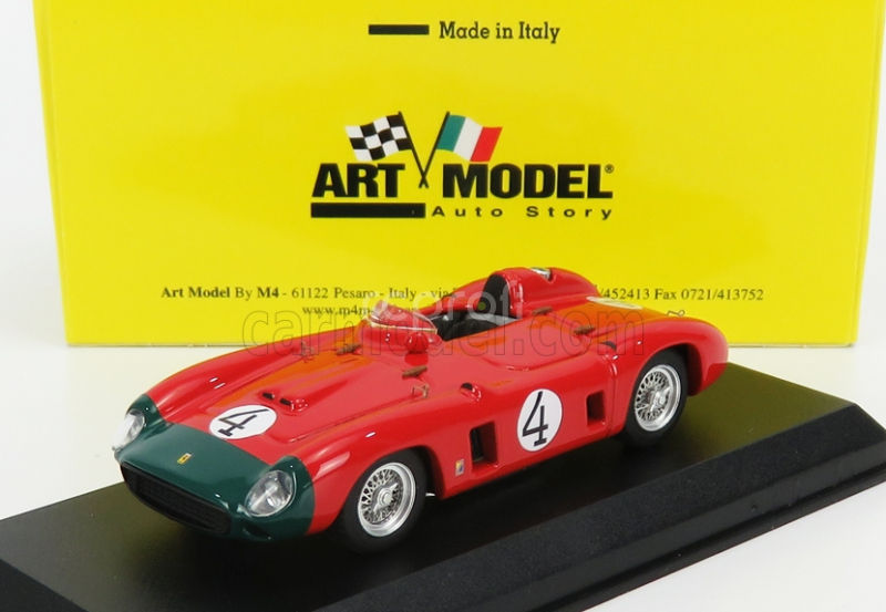 Art-model Ferrari 860 Monza Ch.0628 N 4 Swedish Gp 1956 J.m.fangio - E.castellotti 1:43 Červená Zelená