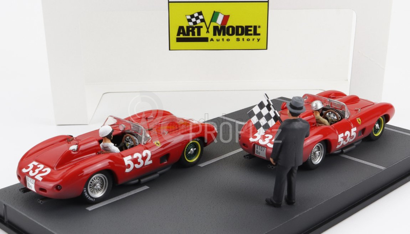 Art-model Ferrari Diorama Set 2x 315s Spider Sn0684 N 535 1:43, červená