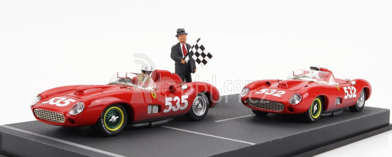 Art-model Ferrari Diorama Set 2x 315s Spider Sn0684 N 535 1:43, červená