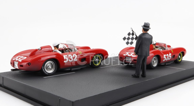 Art-model Ferrari Diorama Set 2x 315s Spider Sn0684 N 535 1:43, červená