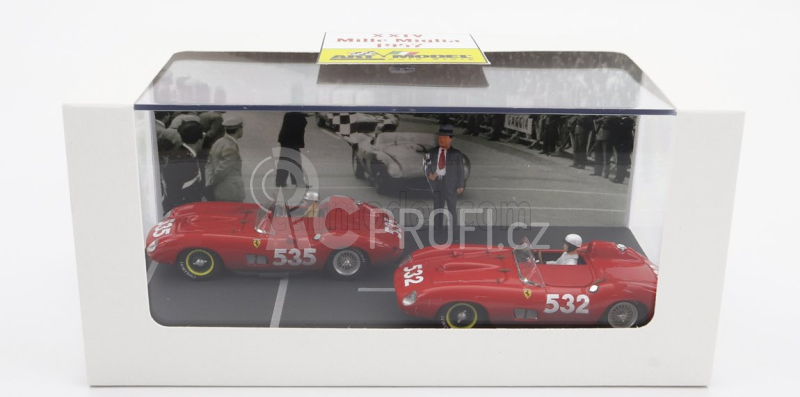Art-model Ferrari Diorama Set 2x 315s Spider Sn0684 N 535 1:43, červená