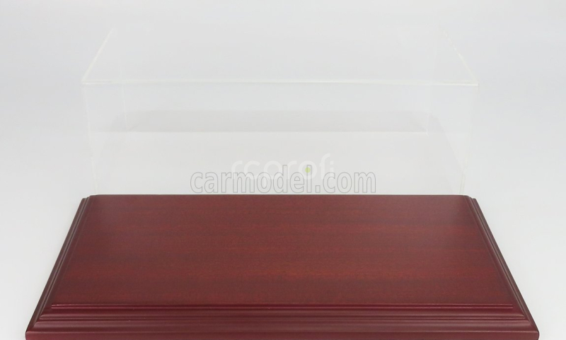Atlantic Vetrina display box Aichi Base In Legno - Wood Mahogany Base - Lungh.lenght Cm 32.5 X Largh.width Cm 16.5 X Alt.height Cm 12.5 (altezza Interna 12 Cm ) 1:18 Plastový Displej