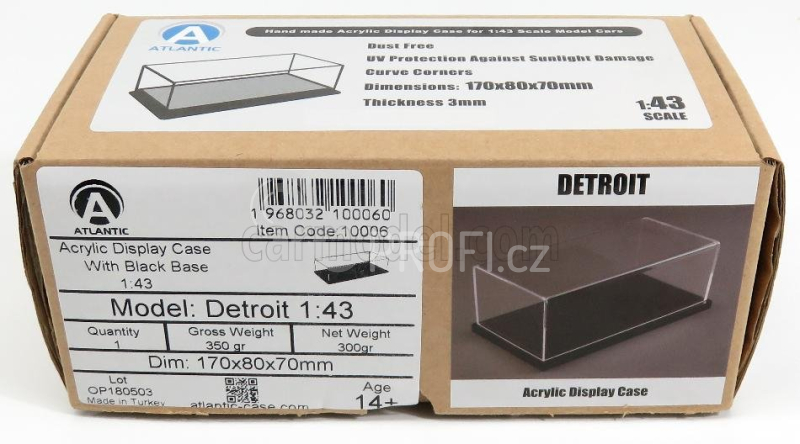 Atlantic Vetrina display box Detroit Base Nera 1:43, černá