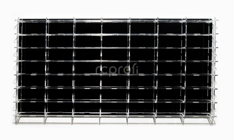 Atlantic Vetrina display box Espositore - For 49 Cars 1/64 Lungh.lenght Cm 78.0 X Largh.width Cm 8.0 X Alt.height Cm 38.0 (altezza Utile Tra I Ripiani Cm 4.5 Inner Height Among Shelves) 1:64 Plastový Displej