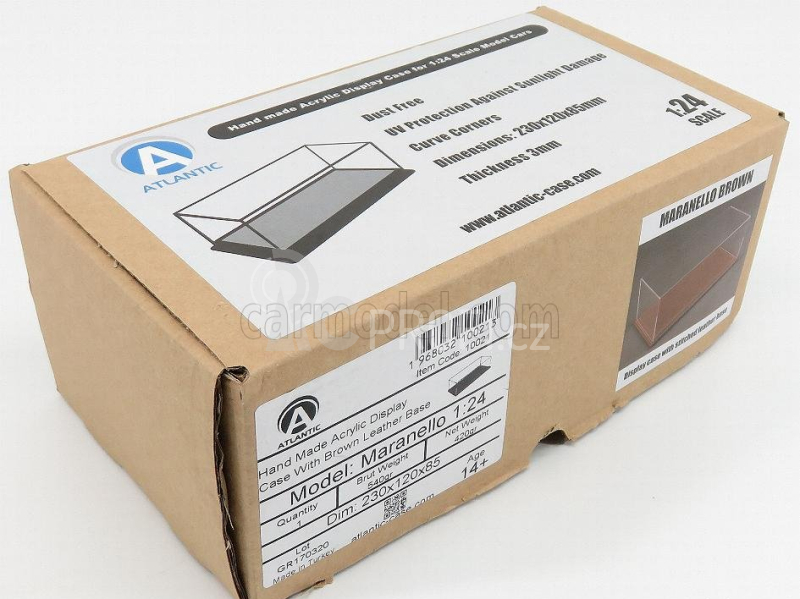Atlantic Vetrina display box Maranello Base In Pelle - Leather Base Cuoio 1:24