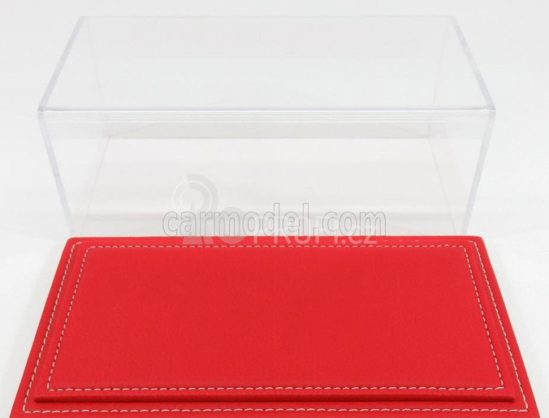 Atlantic Vetrina display box Maranello Base In Pelle Rossa 1:24, červená