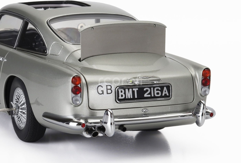 Autoart Aston martin Db5 1964 - 007 James Bond - Goldfinger - Missione Goldfinger With Weapons 1:18 Silver