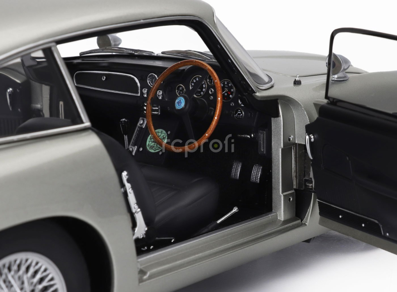 Autoart Aston martin Db5 1964 - 007 James Bond - Goldfinger - Missione Goldfinger With Weapons 1:18 Silver