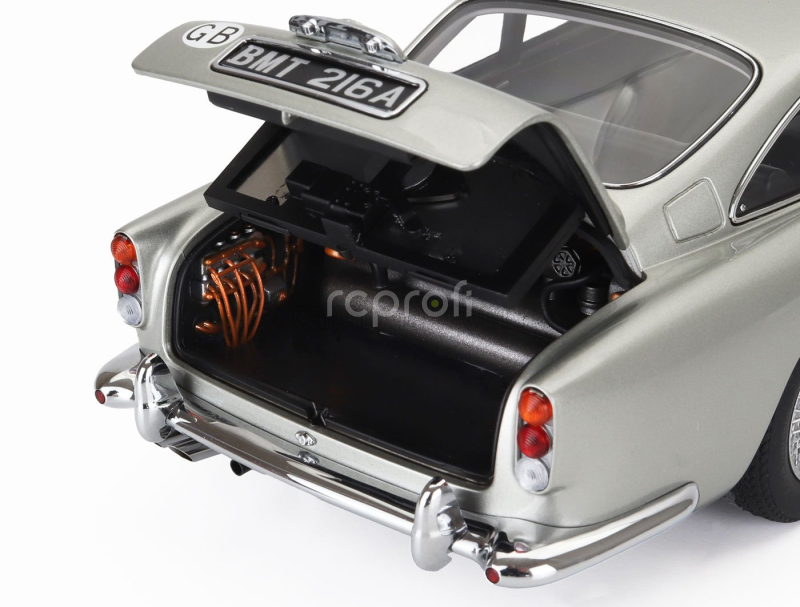 Autoart Aston martin Db5 1964 - 007 James Bond - Goldfinger - Missione Goldfinger With Weapons 1:18 Silver
