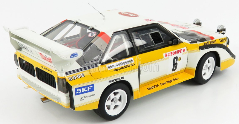Autoart Audi Quattro Sport S1 (night Version) N 6 Rally Montecarlo 1986 H.mikkola - A.hertz 1:18 Žlutá Bílá Červená