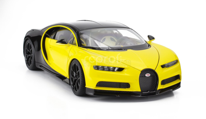 Autoart Bugatti Chiron 2017 1:18 Žlutá Černá