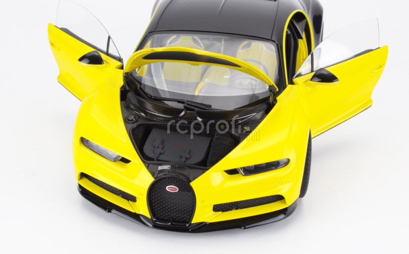 Autoart Bugatti Chiron 2017 1:18 Žlutá Černá
