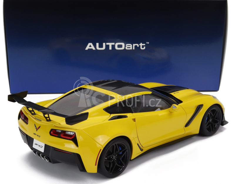 Autoart Chevrolet Corvette C7 Zr1 2017 1:18 Závodní Žlutá