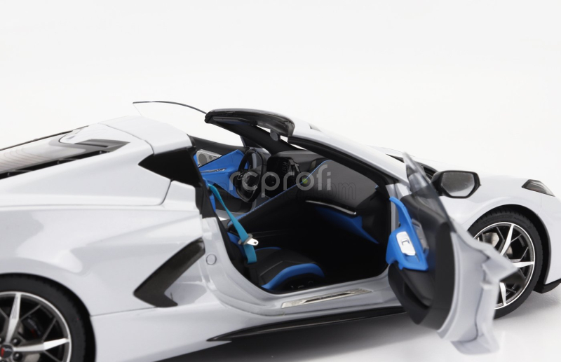 Autoart Chevrolet Corvette C8 Z51 Stingray Spider 2020 1:18 Keramická Matrice Šedá Met