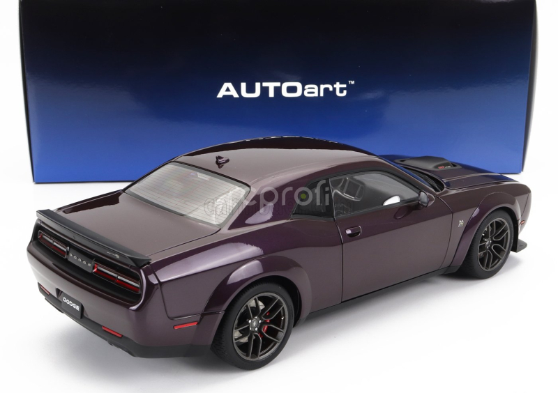 Autoart Dodge Challenger R/t Scat Pack Widebody 2022 1:18 Hellraisin Purple