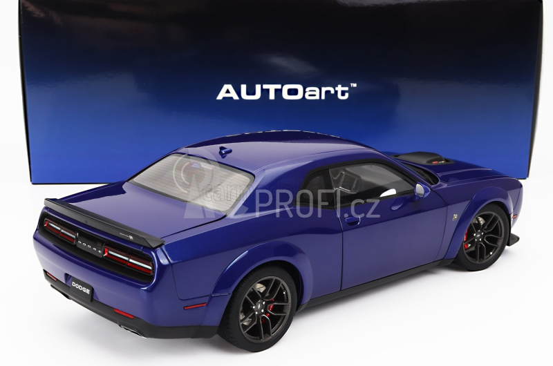 Autoart Dodge Challenger R/t Scat Pack Widebody 2022 1:18 Indingo Blue