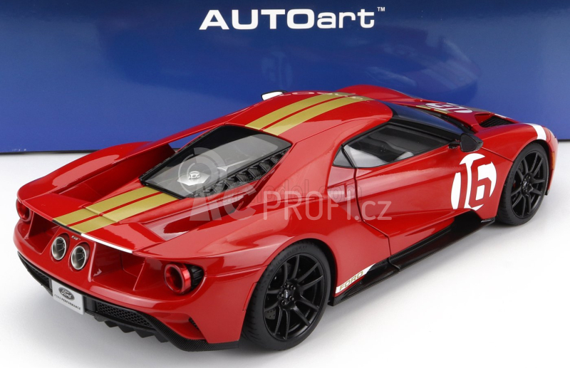 Autoart Ford usa Gt Heritage Edition N 16 Alan Mann 2022 1:18 Červené Zlato
