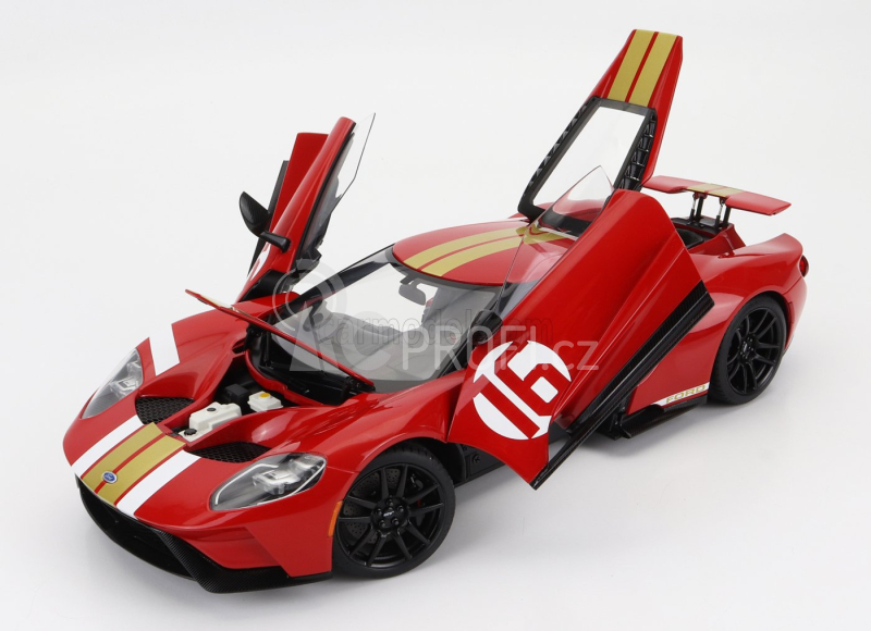 Autoart Ford usa Gt Heritage Edition N 16 Alan Mann 2022 1:18 Červené Zlato