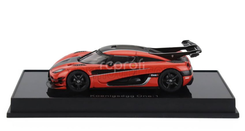 Autoart Koenigsegg 1 One 2014 1:64 Oranžová Černá Karbonová Stříbrná