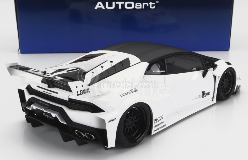 Autoart Lamborghini Huracan Liberty Walk Lb Silhouette Works Gt 2018 1:18 Bílá