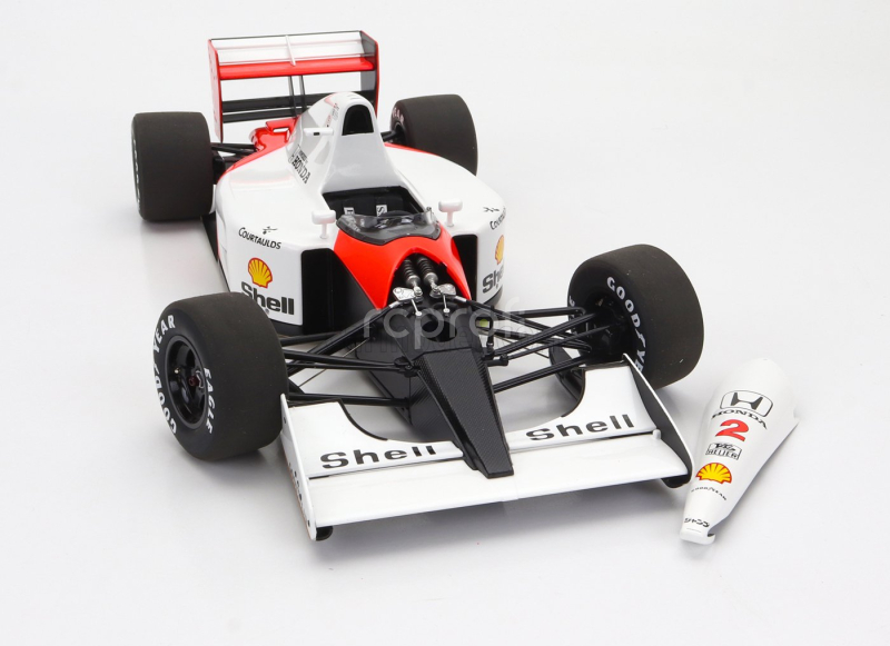 Autoart Mclaren F1  Mp4/6 Honda  N 2 Japan Gp 1991 Gerard Berger 1:18 Bílá Červená