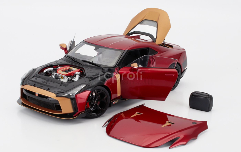 Autoart Nissan Gt-r50 By Italdesign 2021 1:18 Red Met Gold
