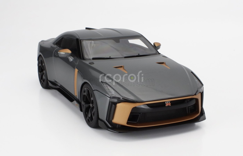 Autoart Nissan Gt-r50 By Italdesign Goodwood Version 2021 1:18 Liquid Kinetic Grey - Energetic Sigma Gold