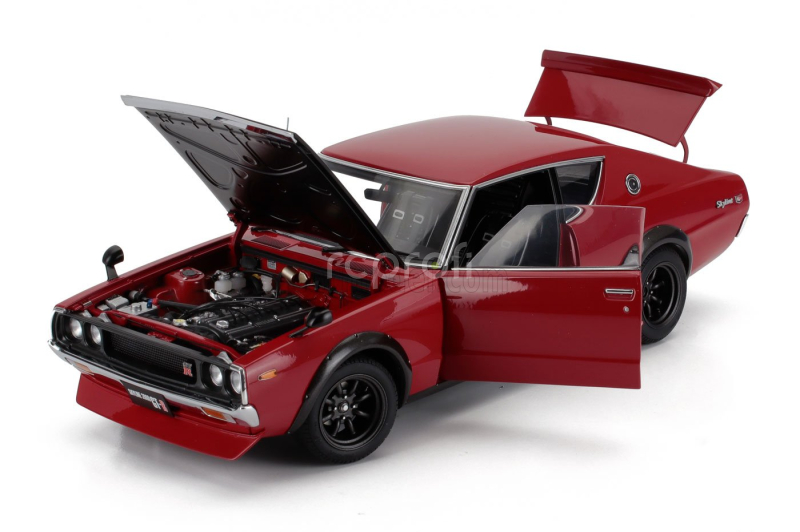 Autoart Nissan Skyline 2000 Gt-r (kpgc110) Tuned Version Coupe 1973 1:18 Červená Černá
