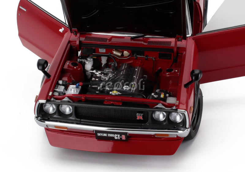 Autoart Nissan Skyline 2000 Gt-r (kpgc110) Tuned Version Coupe 1973 1:18 Červená Černá