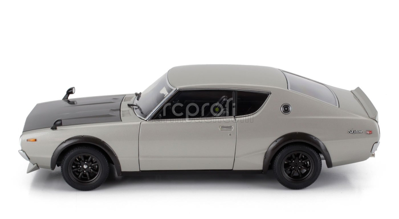 Autoart Nissan Skyline 2000 Gt-r (kpgc110) Tuned Version Coupe 1973 1:18 Stříbrná Černá