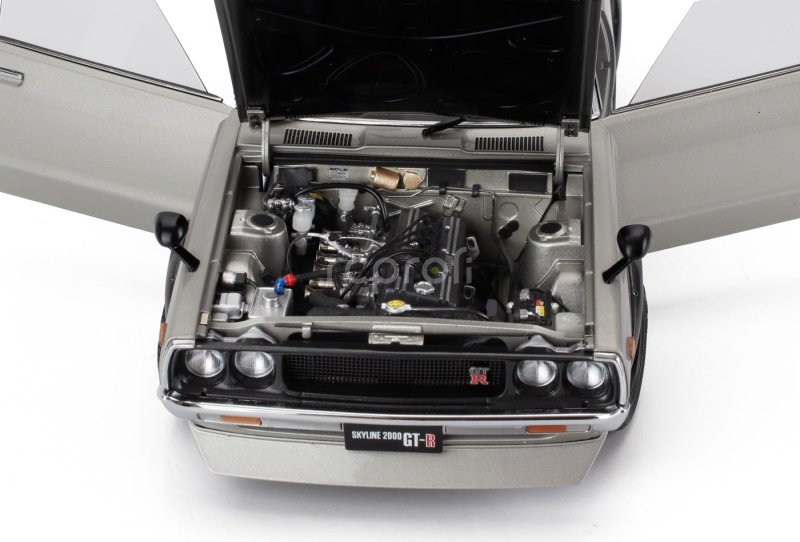 Autoart Nissan Skyline 2000 Gt-r (kpgc110) Tuned Version Coupe 1973 1:18 Stříbrná Černá