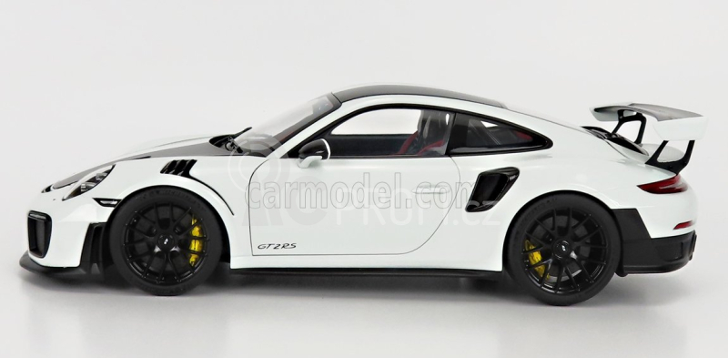 Autoart Porsche 911 991-2 Gt3 Rs Weissach Package 2019 - Black Rims 1:18 Bílá Černá