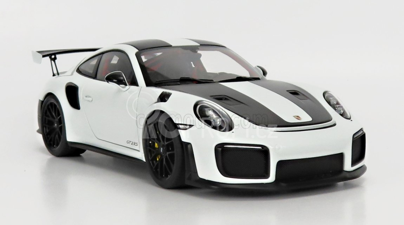 Autoart Porsche 911 991-2 Gt3 Rs Weissach Package 2019 - Black Rims 1:18 Bílá Černá