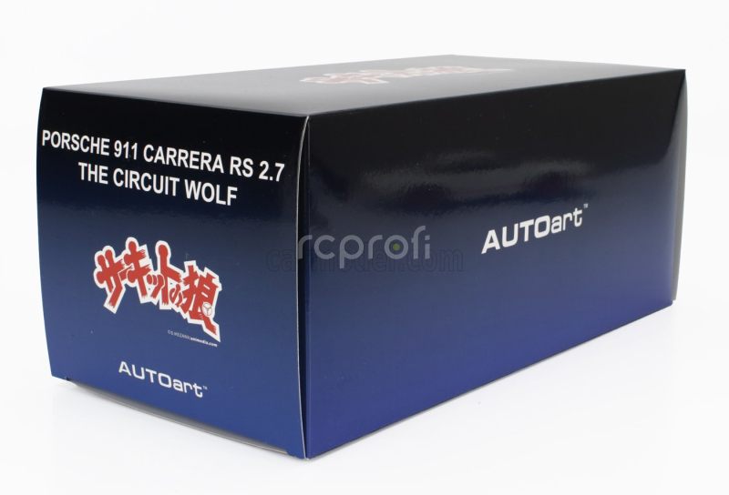 Autoart Porsche 911 Carrera Rs 1973 -  The Circuit Wolf - (rival) Sakon Hayase - Manga Movie 1:18 Bílá Červená