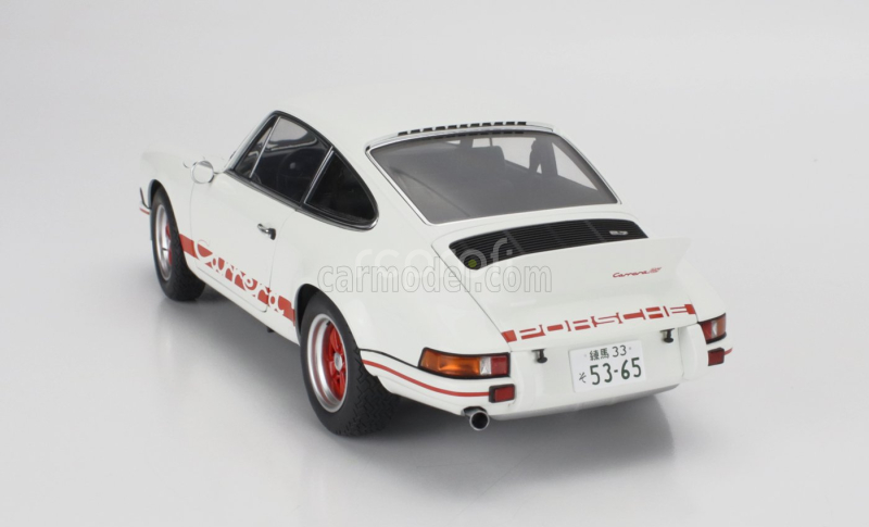 Autoart Porsche 911 Carrera Rs 1973 -  The Circuit Wolf - (rival) Sakon Hayase - Manga Movie 1:18 Bílá Červená