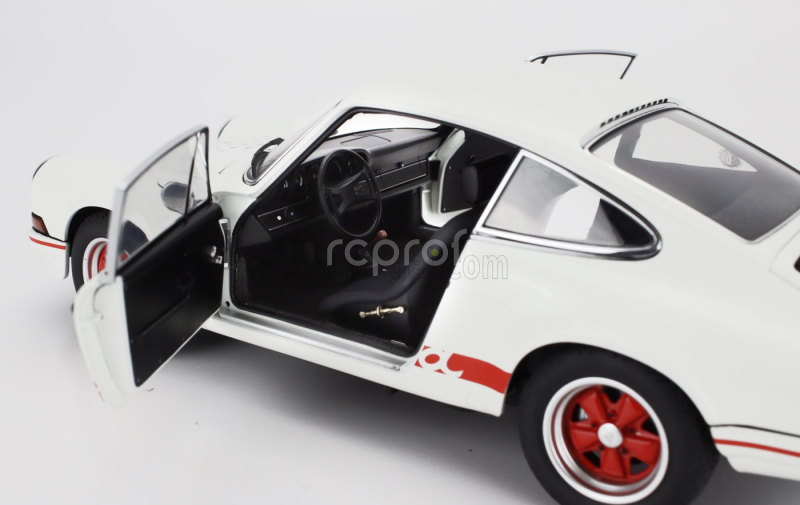 Autoart Porsche 911 Carrera Rs 1973 -  The Circuit Wolf - (rival) Sakon Hayase - Manga Movie 1:18 Bílá Červená