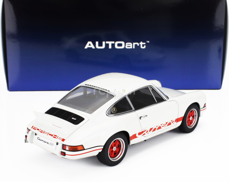 Autoart Porsche 911 Carrera Rs 2.7 Coupe 1973 1:18 Bílá Červená