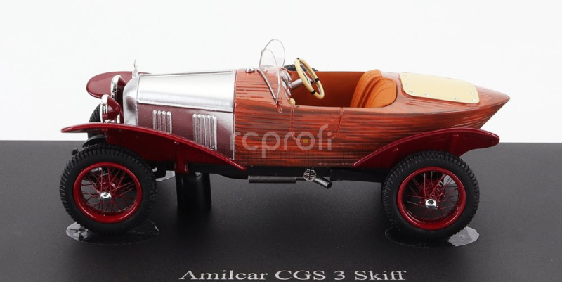 Autocult Amilcar Cgs 3 Skiff France 1925 1:43 Silver Red