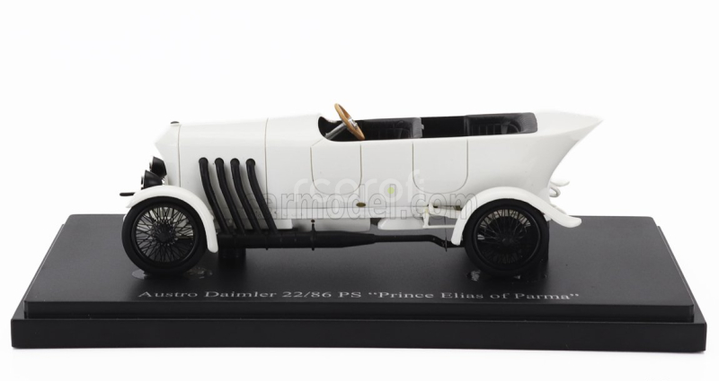 Autocult Austro daimler 22/86ps Spezial Prince Elias Of Parma Austria 1909 1:43 Bílá