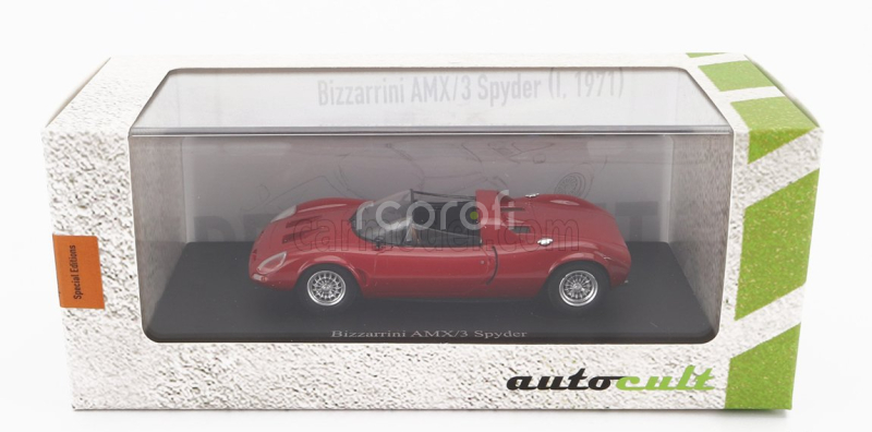 Autocult Bizzarrini Amx/3 Spider Italy 1971 1:43 Red