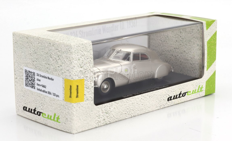 Autocult BMW 326 Streamliner Wendler Germany 1936 1:43 Silver Met
