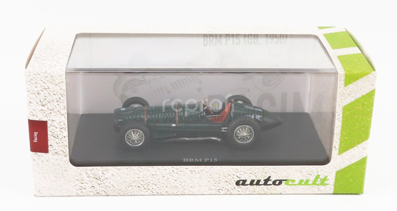 Autocult BRM F1  Type 15 Press N 0 Great Britain 1950 1:43 Tmavě Zelená
